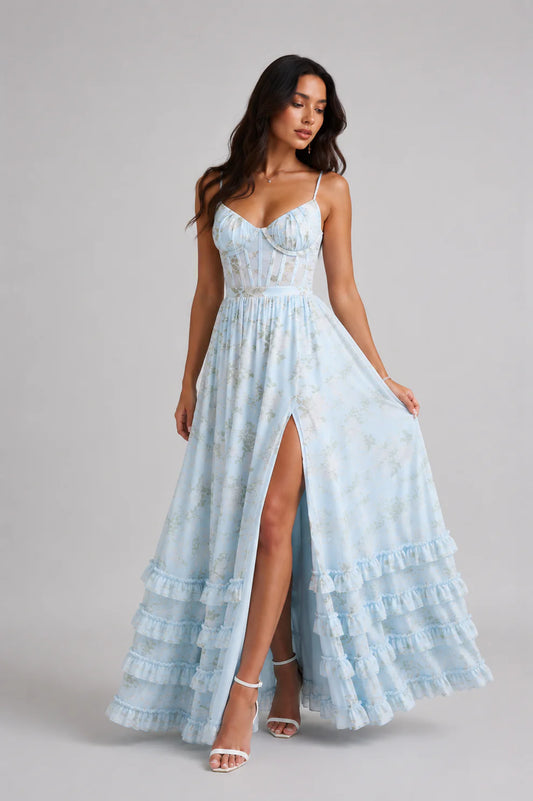 Violetta| Vestido midi fluido con escote V
