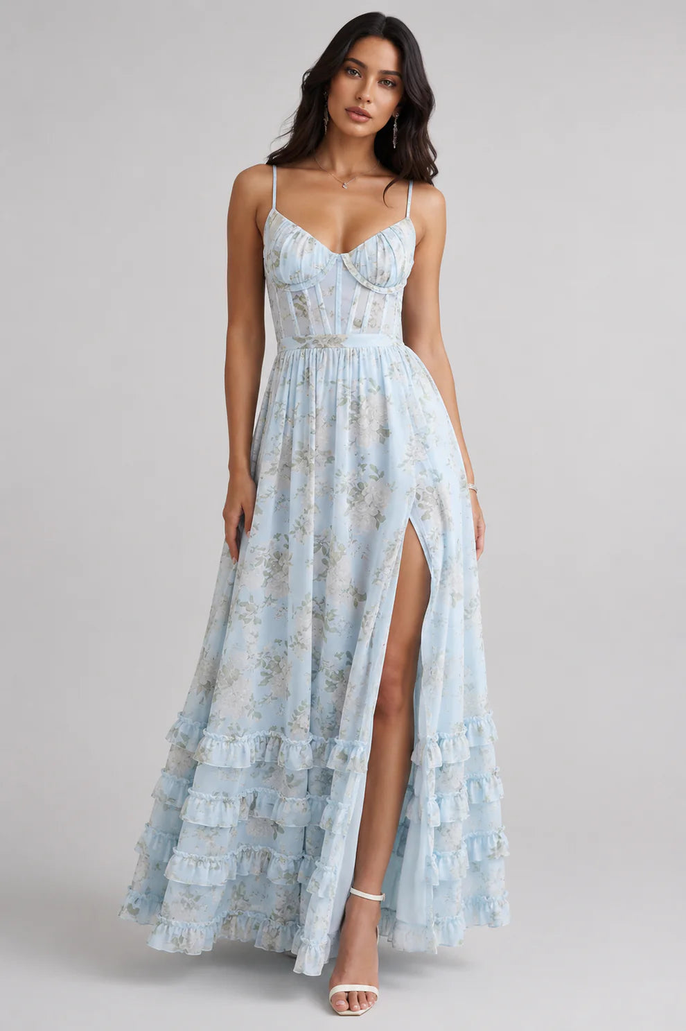 Violetta| Vestido midi fluido con escote V