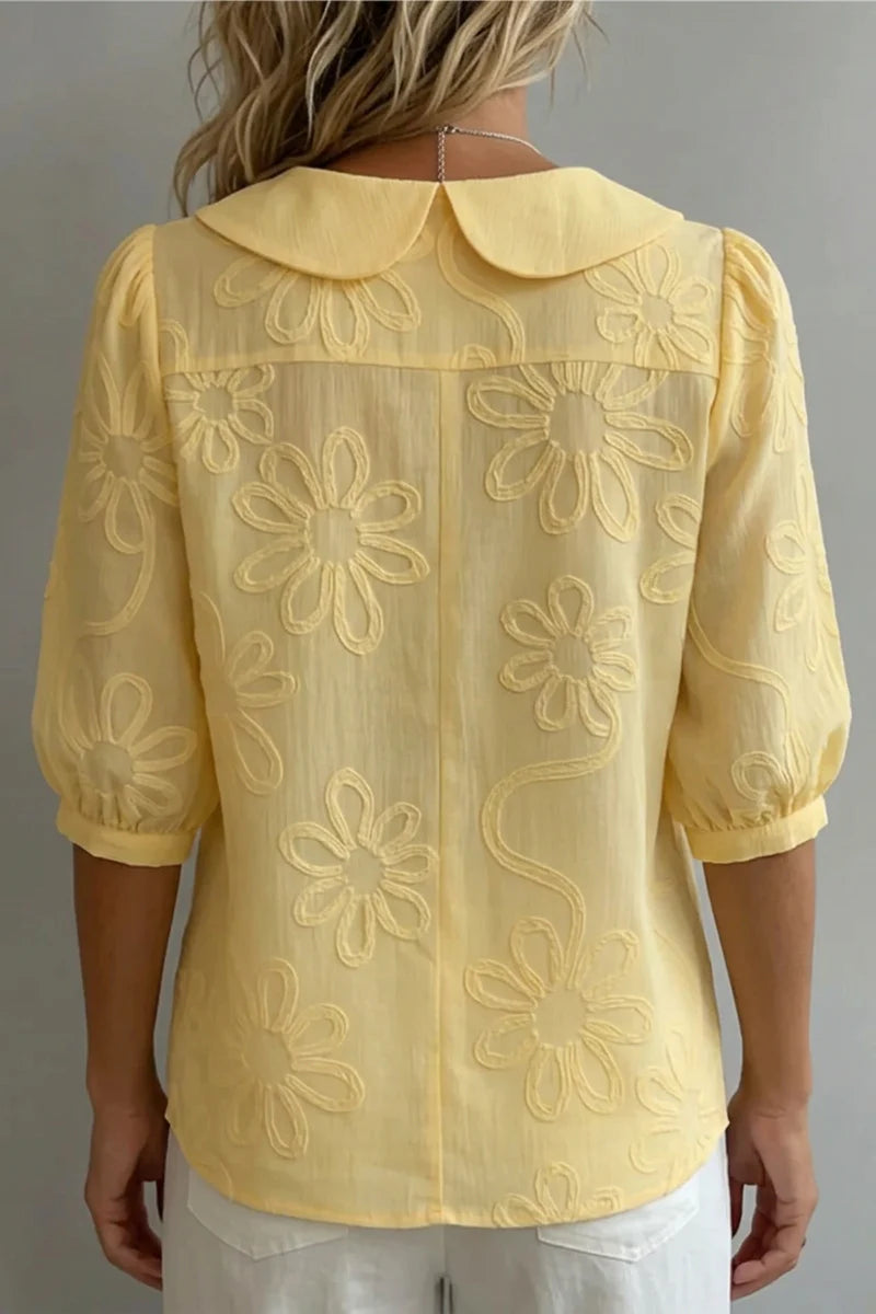 Bianca | Blusa floral bordada