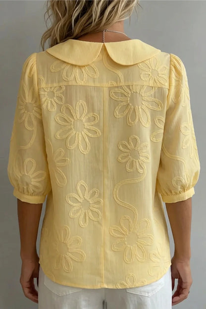 Bianca | Blusa floral bordada