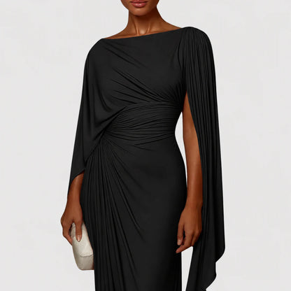 Lyssa | Vestido largo con pliegues