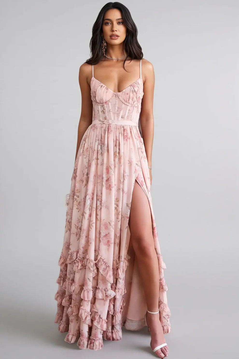 Violetta| Vestido midi fluido con escote V