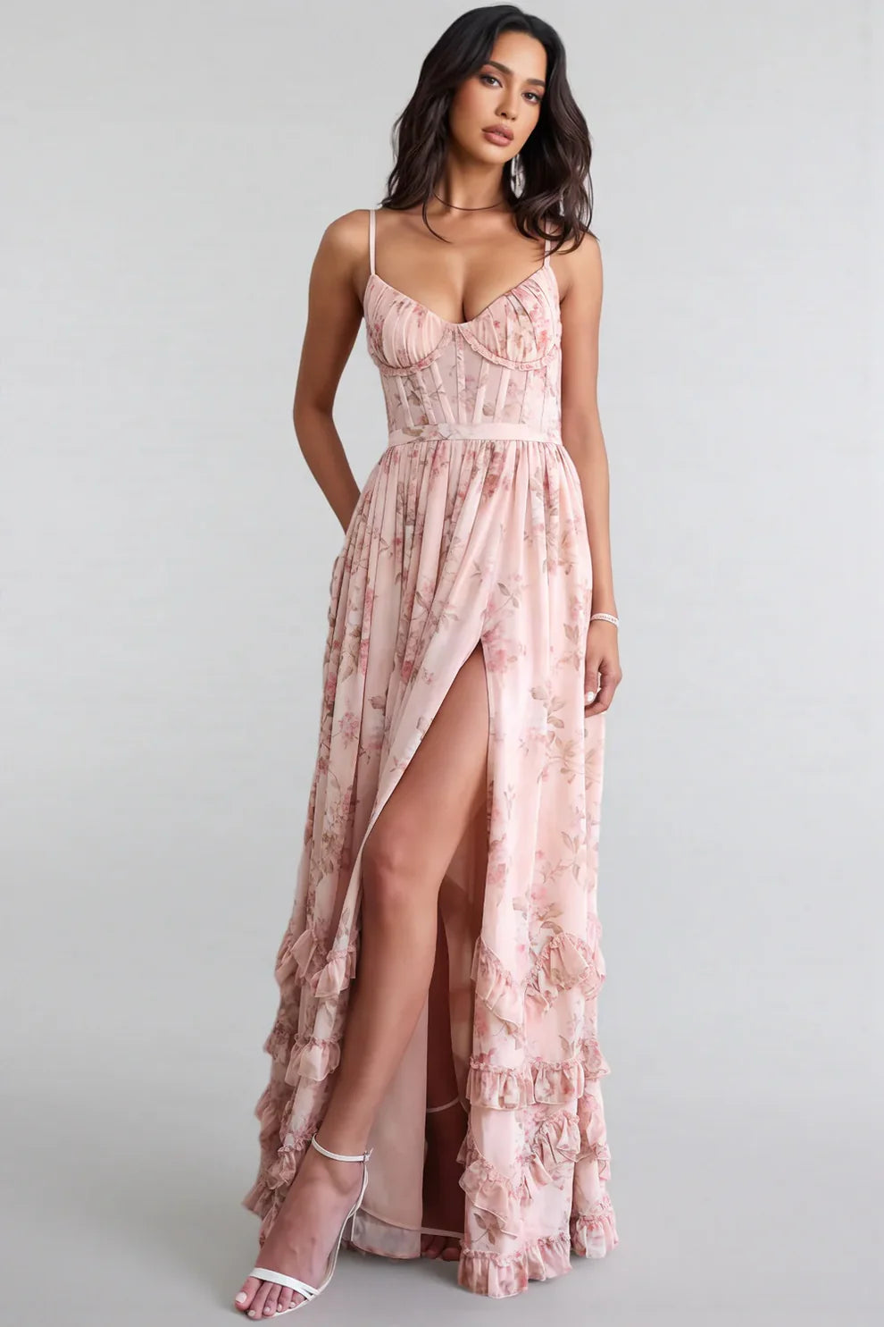 Violetta| Vestido midi fluido con escote V