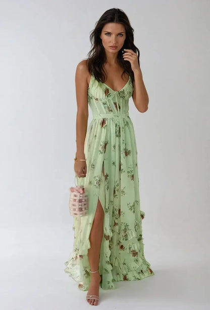 Violetta| Vestido midi fluido con escote V
