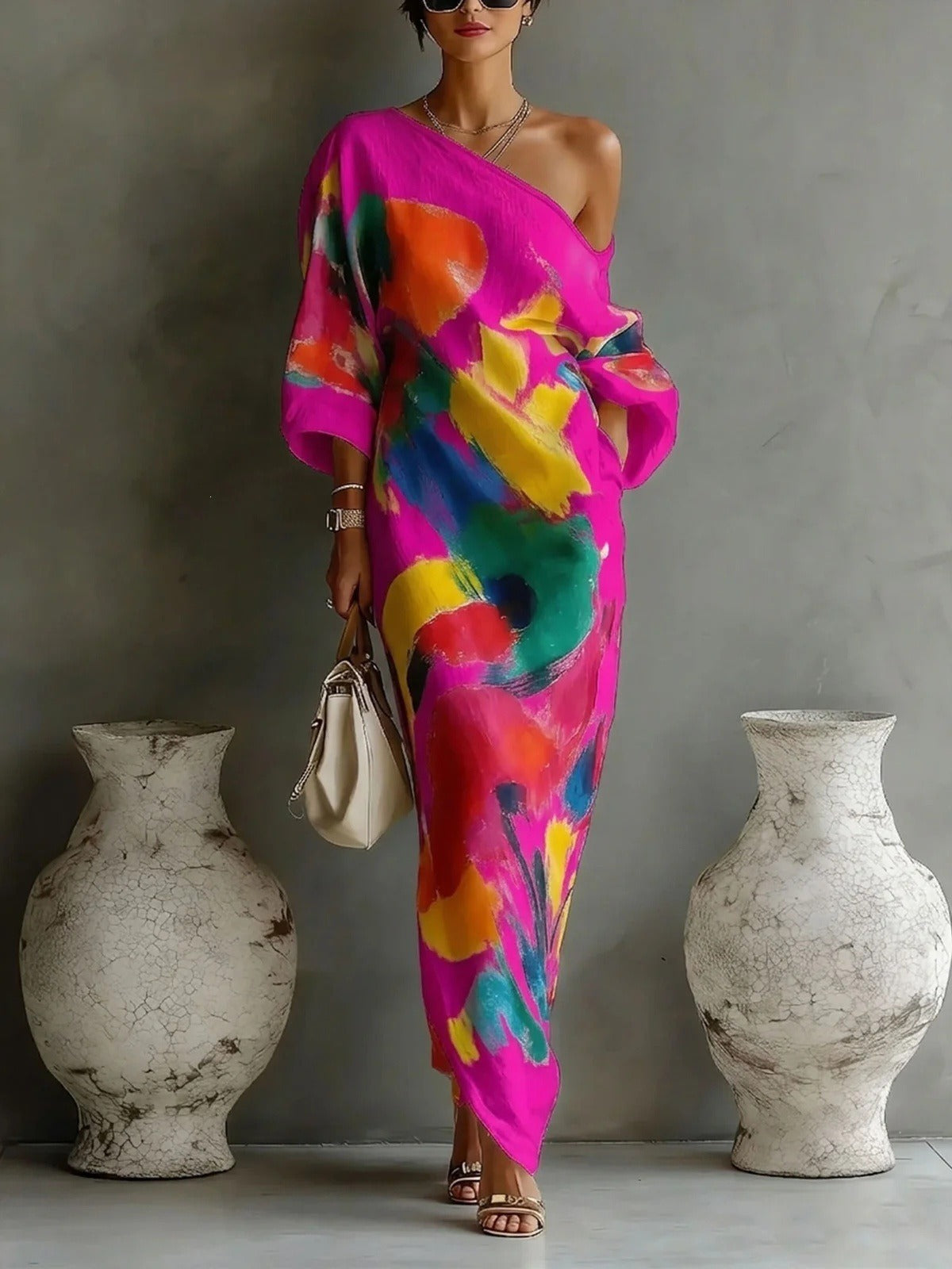 Serena | Vestido de un hombro.